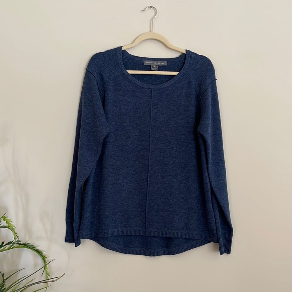 French Connection Blue Sweater | Size Large